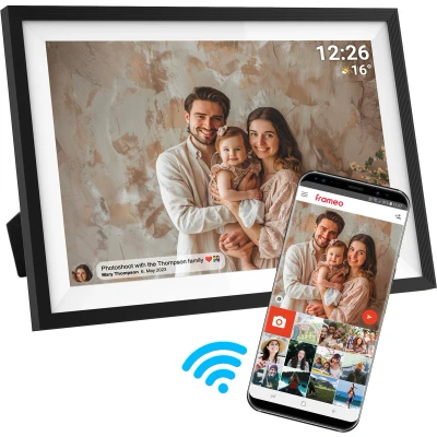 Afbeelding van Denver Digitale Fotolijst 15.6 inch XL Full HD Frameo App Fotokader WiFi 16GB IPS Touchscreen PFF1516