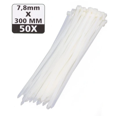 Afbeelding van Hofftech Tie Ribs 7.8 x 300 mm Wit 50 stuks