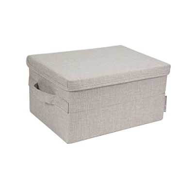 Afbeelding van Bigso Box of Sweden Stoffen opbergbox beige 40 x 30 22 cm