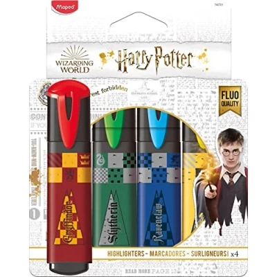 Image de 4 surligneurs Maped Harry Potter Modèle aléatoire