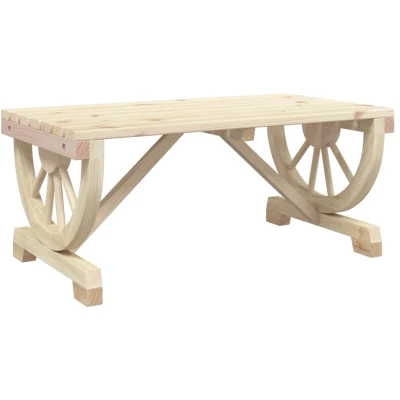 Afbeelding van Tuintafel 90x50x40 cm massief vurenhout