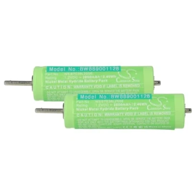 Afbeelding van vhbw 2 batterijen compatibel met Panasonic ER GC50, GC70, GS60, GB70, GB80, GB96 elektrisch scheerapparaat (2000 mAh, 1,2 V, NiMH)