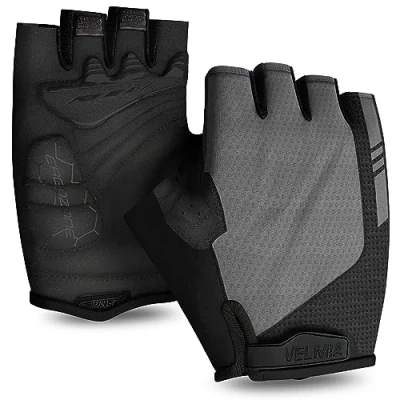 Afbeelding van fietshandschoenen zomer, met uittrekhulp, gripprint en reflector, veiligheid, dames heren, fietsaccessoires