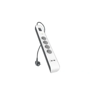 Image de Multiprise parafoudre Belkin 4 prises 2 ports USB (2.4A)