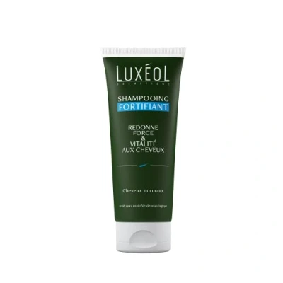 Afbeelding van LUXÉOL Versterkende haarshampoo kracht en vitaliteit voedt versterkt verzorging voor normaal haar 86% ingrediënten van natuurlijke oorsprong gemaakt in Frankrijk 200 ml