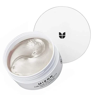 Image de [MIZON] PURE PEARL EYE gel PATCHES (x60) Soin coréen Patch contour des yeux Anti rides &amp; cernes 90% d&#039;ingrédients naturels