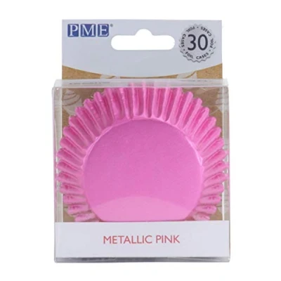 Afbeelding van Cupcake Cups PME Metallic Roze 30 stuks