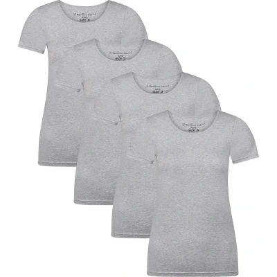 Afbeelding van Bamboo Basics KATE, 4ER PACK Hemd, Dames, Maat: 38, Grau