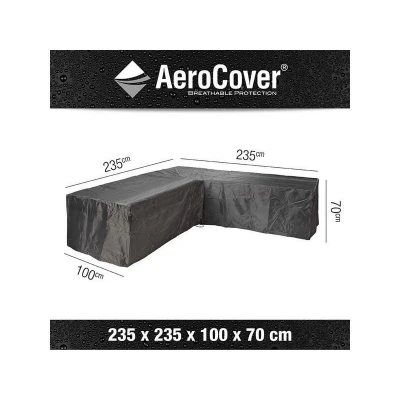 Afbeelding van Aerocover Loungesethoes hoek 235x235x100x70 cm Antraciet 70,00cm x 235,00cm 100,00cm