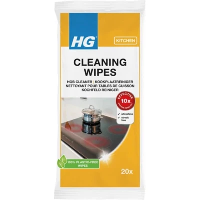 Afbeelding van Kookplaatreinigerdoekjes HG wipes 20 stuks