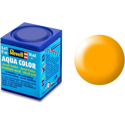 Afbeelding van Lufthansa Geel Zijdemat Aqua Color 18 Ml Revell Modelbouwverf Op Waterbasis