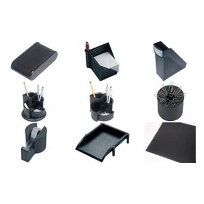 Image de helit Sous mains &quot;Linear&quot; , 400 x 530 mm, noir PVC, verso en film mousse (dissimulé des flammes) (H2522595)
