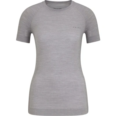 Afbeelding van FALKE Wool Tech Light thermoregulerend anti zweet Merinowol sportondergoed sportshirt dames grijs Maat L