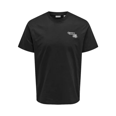 Afbeelding van ONLY &amp; SONS Tshirt Fred Osteria Zwart XXL
