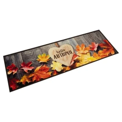 Afbeelding van Keukenmat wasbaar herfstprint 60x180 cm fluweel