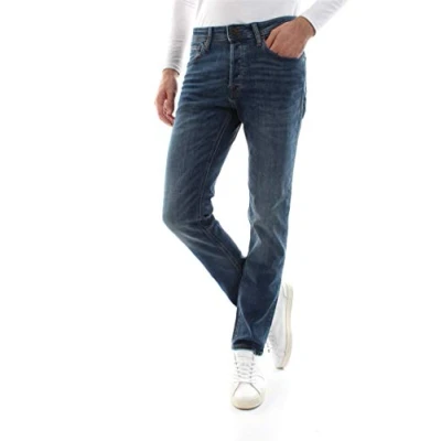 Image de Pantalon jeans Jack and jones Tim 34 blue denim Bleu taille : 31 réf 19918