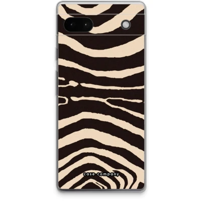 Afbeelding van Case Company® hoesje geschikt voor Google Pixel 6a Arizona Zebra Soft Cover Telefoonhoesje Bescherming aan alle Kanten en Schermrand