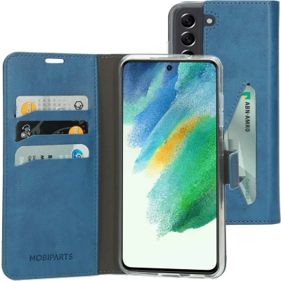 Afbeelding van Mobiparts Classic Wallet Case Samsung Galaxy S21 FE (2022) Steel Blue