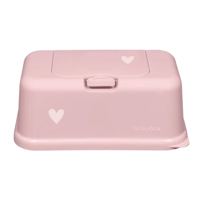 Afbeelding van Funkybox Babydoekjes Box Pale Pink/Little Heart