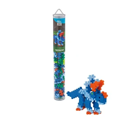 Image de Jeux de construction 100 pièces Plus Tube Mini Triceratops