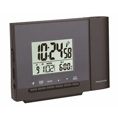 Afbeelding van TFA Dostmann Radio Controlled Projection Wekker 60.5013.01 Thermometer Digitaal