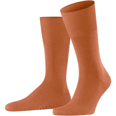 Afbeelding van Falke heren Airport sokken in wolblend de kleur Orange, maat: 41/42