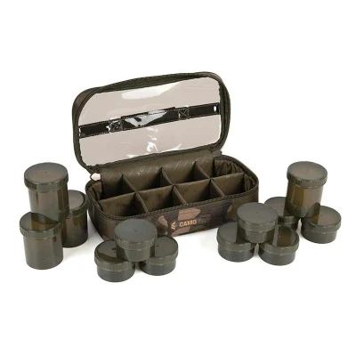 Afbeelding van Fox Camolite 12 Pot Hookbait Case (Incl. Potjes) Vistas