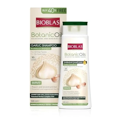 Afbeelding van Bioblas Knoflook Shampoo Tegen Haaruitval 500ml (Voor Vrouwen en Mannen)