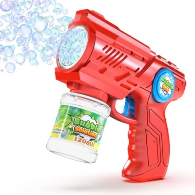 Afbeelding van Blubbel Pistolet a Bulle, Machine pour Bulles Savon Enfant, Générateur Mousse LED, Jouet Extérieur, Cadeau Été, Bazooka Mariage, Lance Portable, Activité Jardin, Jouets de plein air