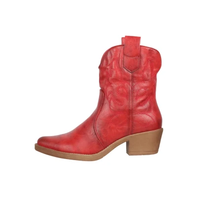 Afbeelding van Elara Cowboy/Bikerlaarsjes, Dames, Maat: 36, Rot Kunststof