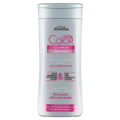 Image de Joanna Ultra Color Shampooing pour tons blond rose revitalisant fortifiant Neutralise la teinte jaunâtre 200 ml