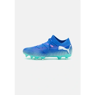Afbeelding van Puma Future 7 Match FG/AG Voetbalschoenen met kunststof noppen, Heren, Maat: 44.5, Bluemazing/white/electric peppermint Textiel/ synthetisch