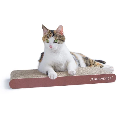 Afbeelding van Amznova Krabmat voor katten, krabmat, duurzaam, recyclebaar karton met kattenkruid, 7 kleuren en 2 maten
