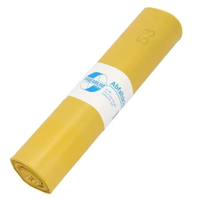 Afbeelding van DEISS PREMIUM vuilniszakken geel type 60 120 liter