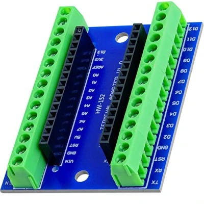 Afbeelding van AZDelivery Nano V3.0 Terminal Adapter Board met Schroefklemmen, Module compatibel Arduino inclusief E Book! 1