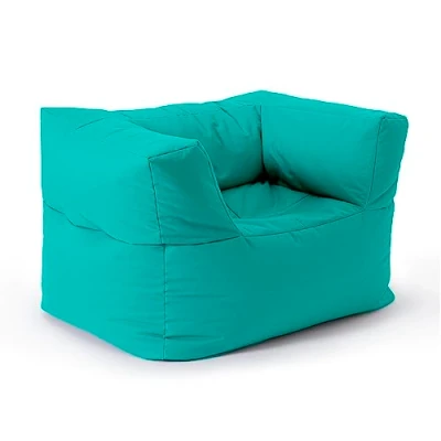 Afbeelding van LUMALAND zitzak sofa fauteuil Kan worden gecombineerd met het modulaire systeem 400 L Turquoise