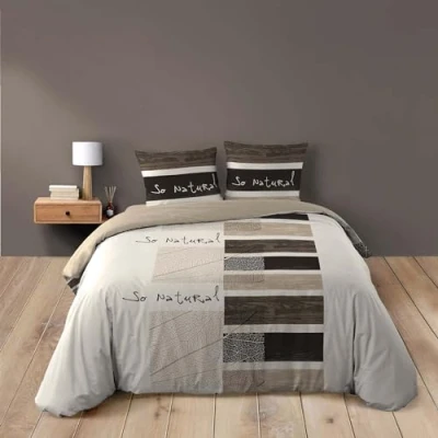 Afbeelding van Douceur d&#039;Intérieur SO Natural beddengoed, 3 delig, 260 x 240 cm, bedrukt, 42 draden, ALLOVER natuur, katoen, cm