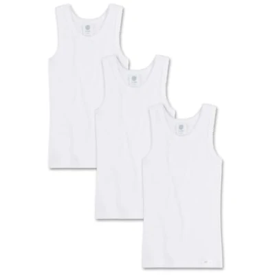 Afbeelding van Sanetta 3 PACK Hemd voor kinderen, Maat: 104, White