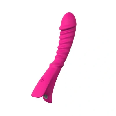 Afbeelding van Geribbelde G spot Vibrator Roze