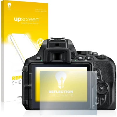 Afbeelding van upscreen Screenprotector voor Nikon D5600 Folie Beschermfolie anti glare matte