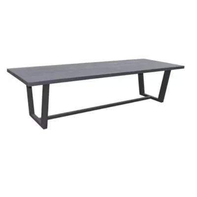 Afbeelding van Lauren tafel 300x110x76 cm teak charcoal finish Max&amp;Luuk