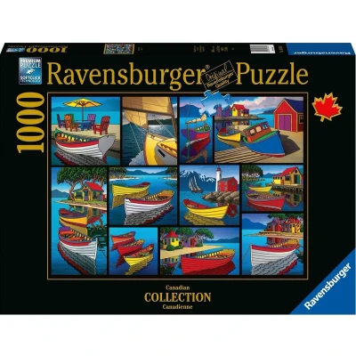 Afbeelding van Ravensburger puzzel On the water / Sur l&#039;eau Legpuzzel 1000 stukjes Canadian