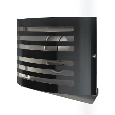 Afbeelding van Design gevelkap PREMIUM LINE ALFA Ø 125mm met grofmazig gaas ZWART RAL7021