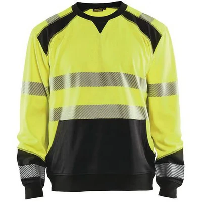 Image de Sweat haute visibilité jaune fluorescent/noir