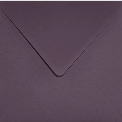 Afbeelding van Netuno 25 paarse vierkante enveloppen, 153 x mm, 120 g, Keaykolour pruim, milieuvriendelijke enveloppen van gerecycled papier, kleurrijke voor wenskaarten, uitnodigingen, verjaardagen,
