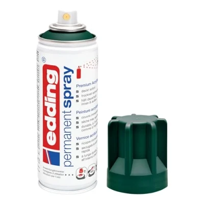 Afbeelding van edding 5200 permanente spray mosgroen mat 200 ml acrylverf voor het schilderen of decoreren van glas, metaal, hout, keramiek, kunststof, canvas spuitbus