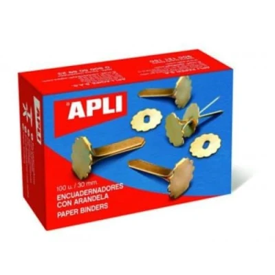 Afbeelding van APLI 12288 doos met 100 stuks Pariser bevestigingen ogen, 50 mm