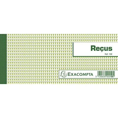 Image de Carnet Exacompta à souche 9x13cm Reçus 50 feuillets
