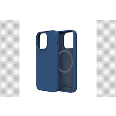 Afbeelding van QDOS, Hoesje Geschikt voor Apple iPhone 13 mini Touch Pure met Snap MagSafe compatibel, Marineblauw