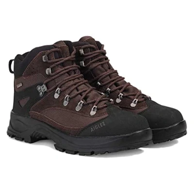 Afbeelding van Aigle Huntshaw MTD Veterboots, Heren, Maat: 42, Dark brown Leer/ synthetisch